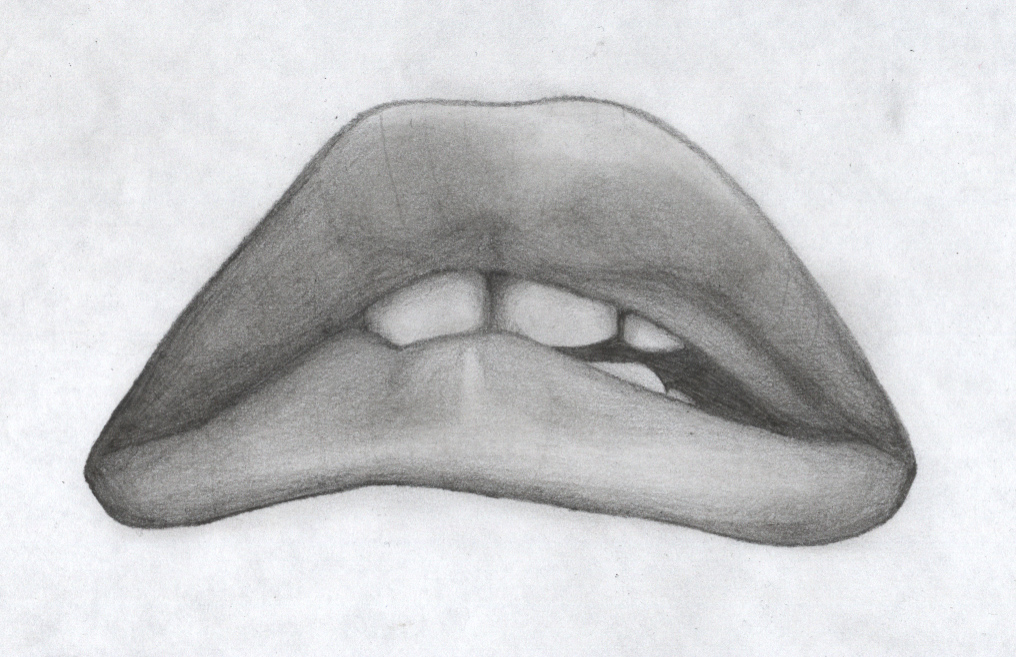 1016x657 Rocky Horror Lips By Almightyblah - Sad Lips Sketch