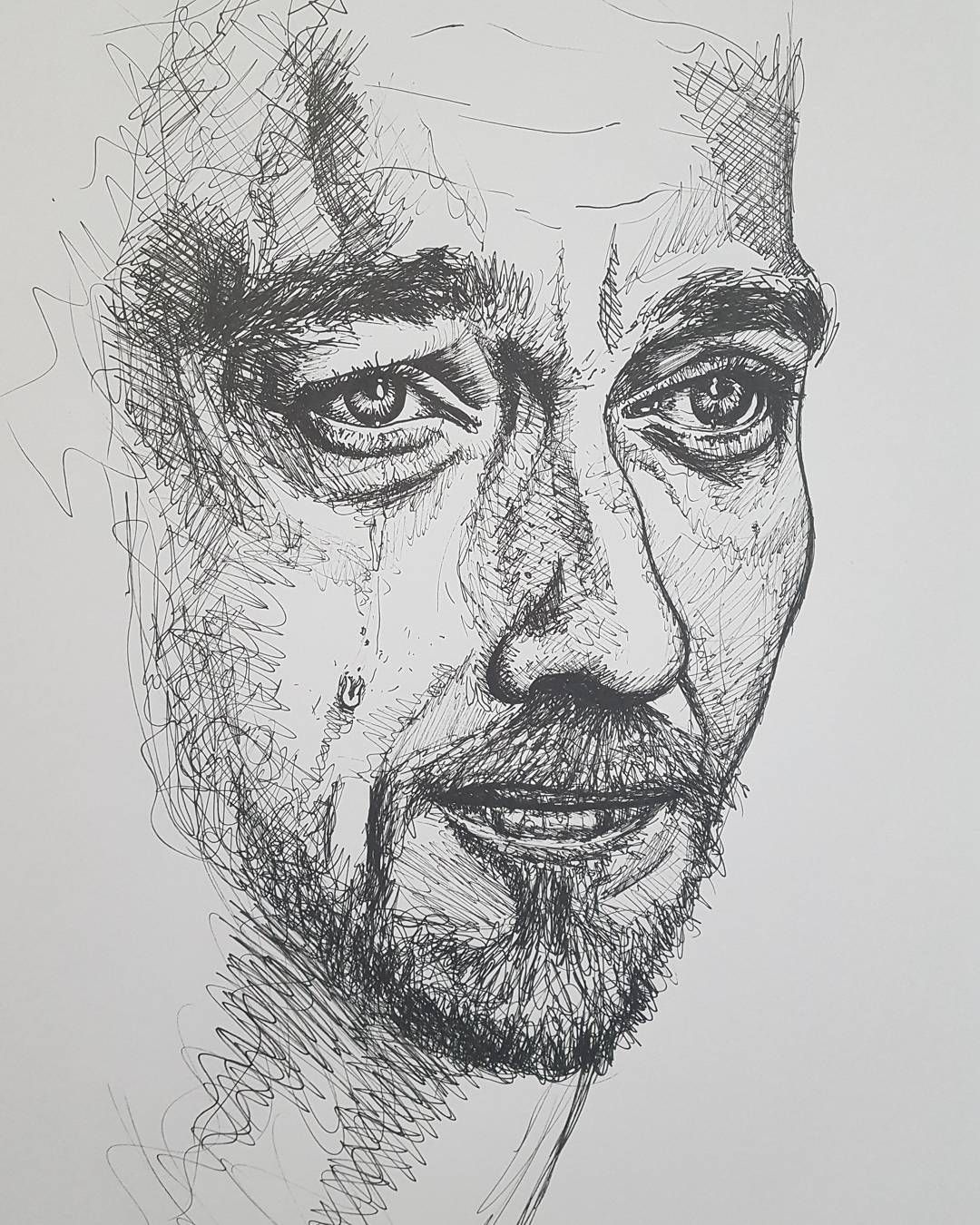 1080x1350 Portrait Of A Sad Man - Sad Man Sketch