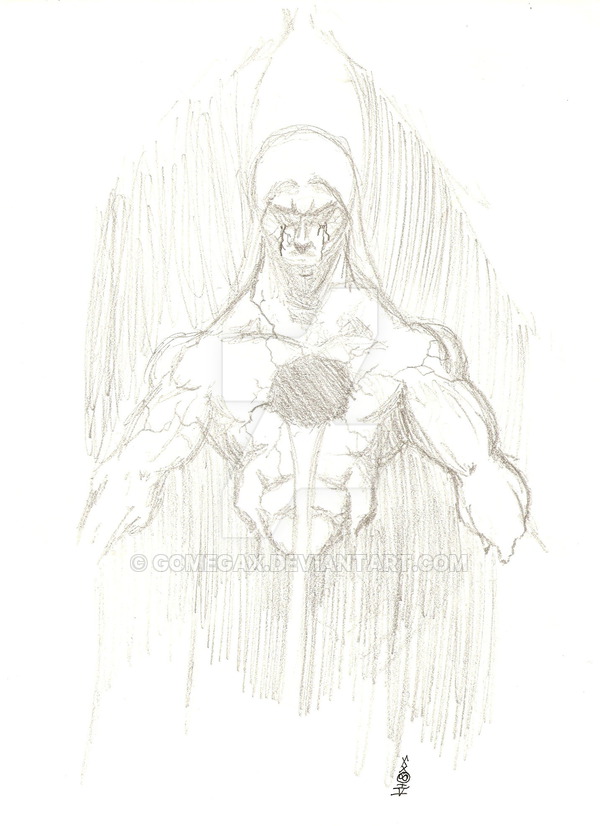 600x826 Sadman Sketch By Gomegax - Sad Man Sketch