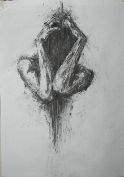 400x570 Art, Drawing, And Sad Image Pencil Sketches Art - Sad Pencil Sketch