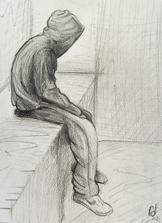 236x324 Depression Sketch Sketches Drawings, Sketches And Art - Sad Pencil Sketch