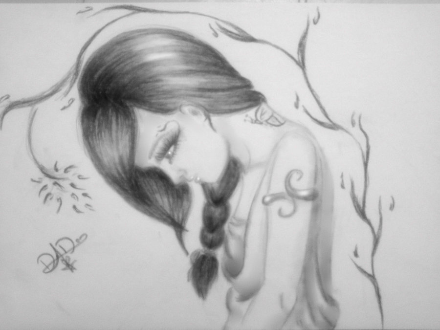 900x675 Drawn Sadness Pencil Sketch - Sad Pencil Sketch