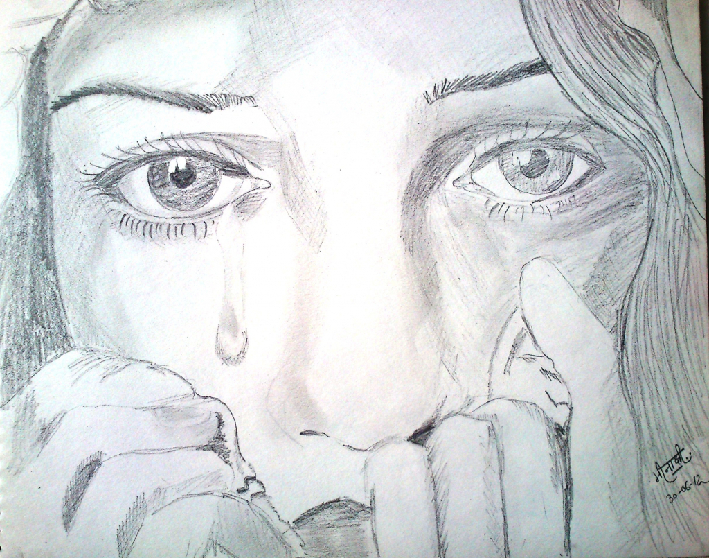 Sad Sketch Ideas at PaintingValley.com | Explore collection of Sad ...