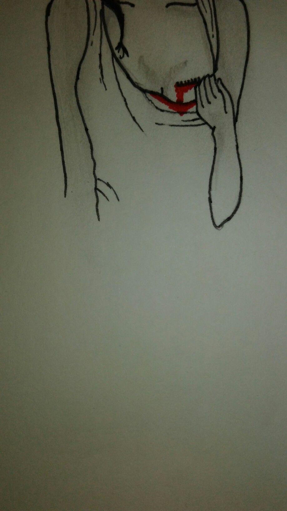 918x1632 Girl Sad Sketch..... Sayyed Sketch Sketches, Sad - Sad Sketch Images