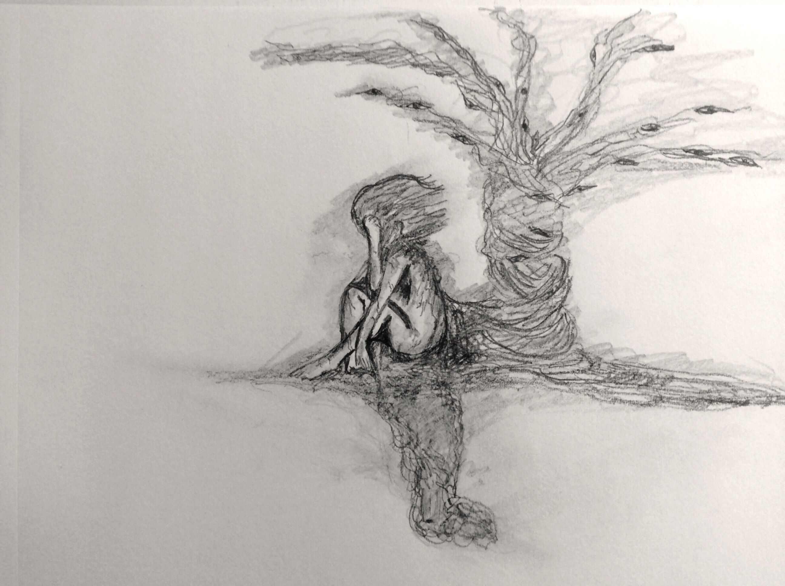 2592x1936 Sadness - Sad Sketches