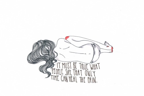 500x334 Love Art Girl Sad Sketch Doodle Song Lyrics La Dispute Sketches - Sad Sketches