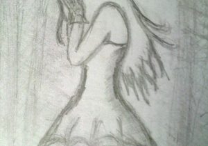 300x210 Best Sketch That Express Sadness Depression Sketch Sketches - Sad Sketches