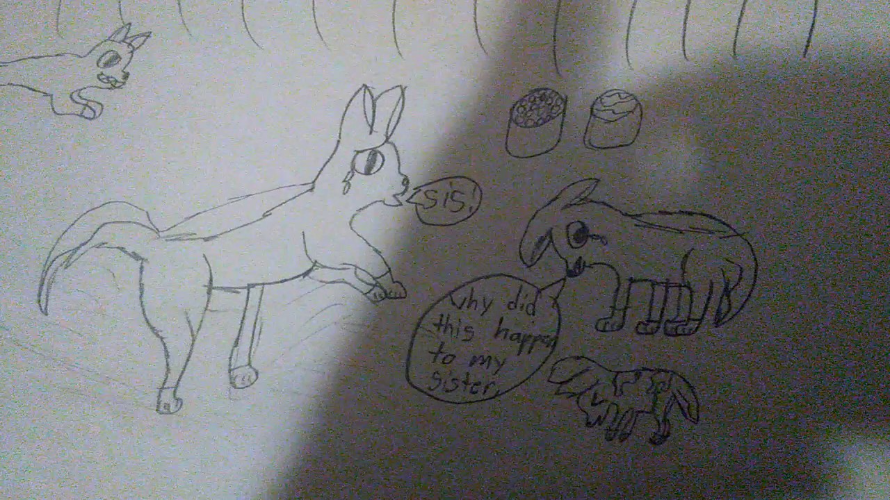 1280x720 Sad Wolf Story. - Sad Wolf Sketch