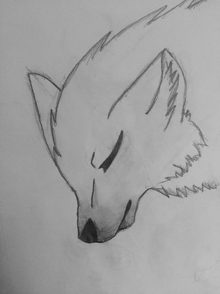 Sad Wolf Sketch at PaintingValley.com | Explore collection of Sad Wolf