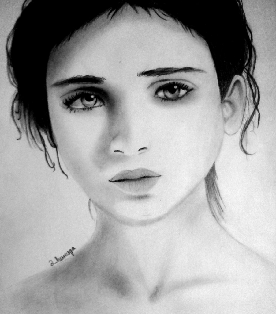 902x1024 Sad Girl Face Drawing - Sad Woman Sketch