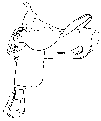 342x410 Tack Amp Equipment Shop - Saddle Sketch