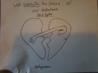 320x240 My Favourite Song Right Now Is Safety Pin And I Love Drawing The - Safety Pin Sketch