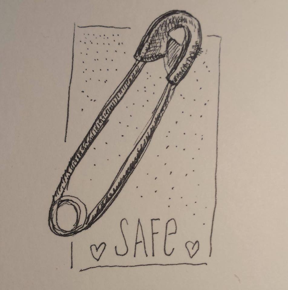 952x960 Put A Pin On It Because I Say So! - Safety Pin Sketch