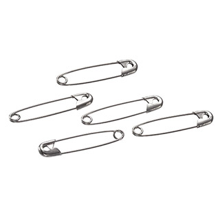 320x320 Size 2 Safety Pins Steel, 90 Pack - Safety Pin Sketch