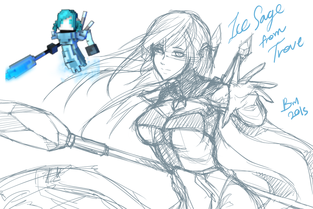 1024x683 Trove Ice Sage (Sketch) By Lblackie Maidenl - Sage Sketch