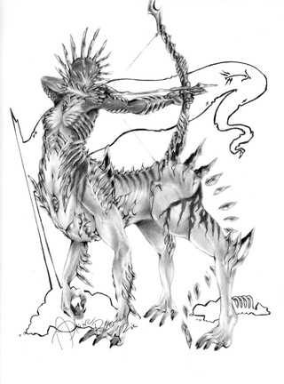 320x432 Sagittarius, The Bone Collector - Sagittarius Sketch