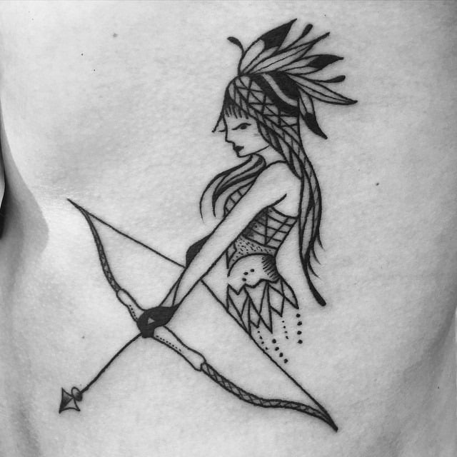640x640 Sagittarius Tattoos For Men - Sagittarius Sketch