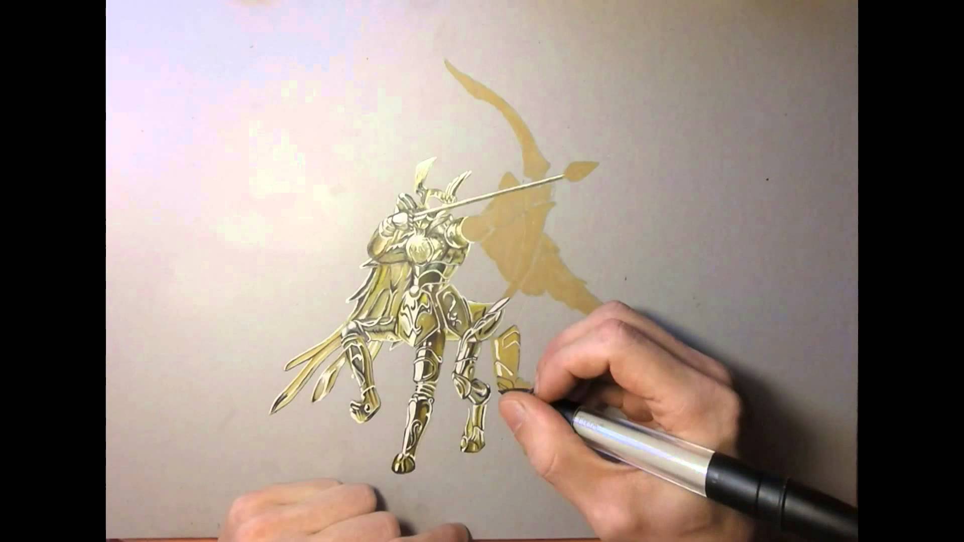 1920x1080 Drawing Time Lapse - Sagittarius Sketch