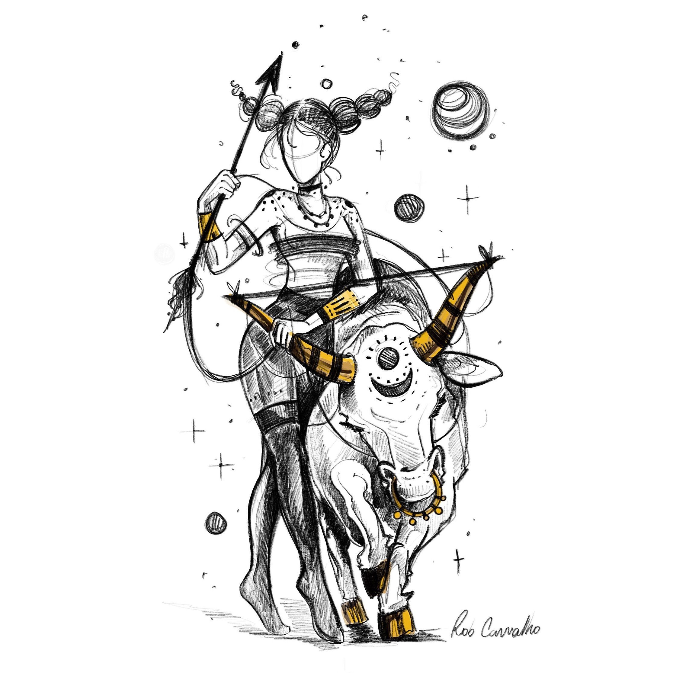 2229x2229 Robcarvalhoart X Touro Tatuagem Tattooart - Sagittarius Sketch