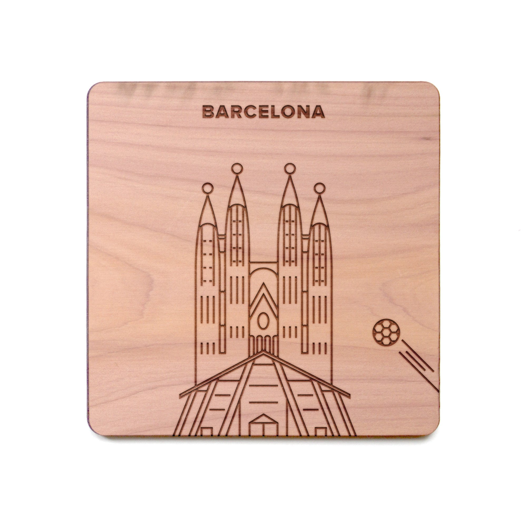 2000x2000 Barcelona Coaster - Sagrada Familia Sketch