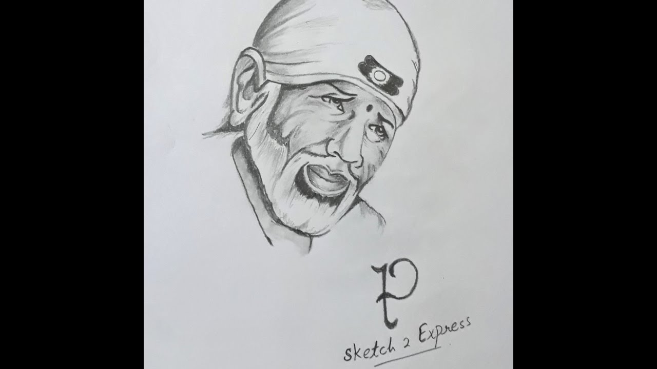 1280x720 Beautiful Video Of Sketch Making Of Sai Baba. - Sai Sketch