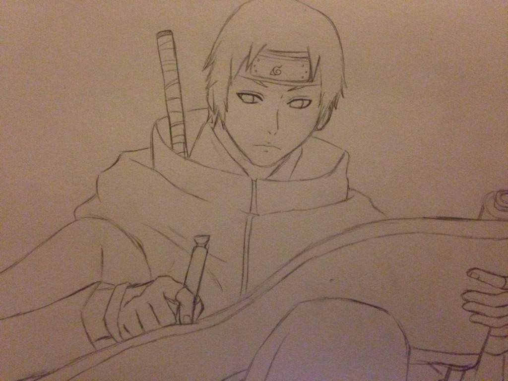 1024x768 Finished Sketch Of Sai ) Anime Amino - Sai Sketch