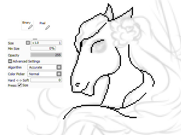 600x447 How To Create Pixel Art In Paint Tool Sai - Sai Sketch Brush