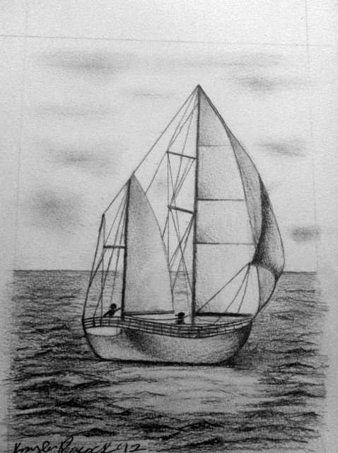 478x640 Sailboat Sketch Sketchbook - Sailboat Drawing Sketch