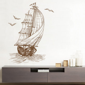 361x361 Sketch Sailboat Living Room Video Wall Decoration Bedroom Children - Sailboat Sketch