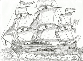 320x233 Sailboat Drawings On Paigeeworld. Pictures Of Sailboat - Sailboat Sketch Images