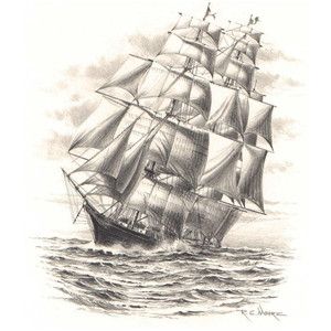 300x300 Pencil Sketches Of Sailing Ships Drawing(S) Sketches - Sailing Ship Sketch