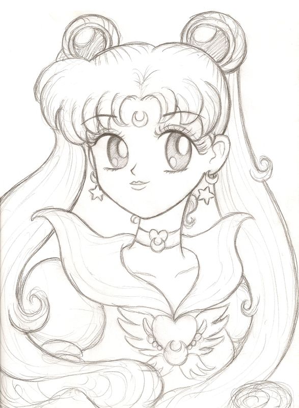 Sailor Moon Sketch At Paintingvalley Com Explore Collection Of