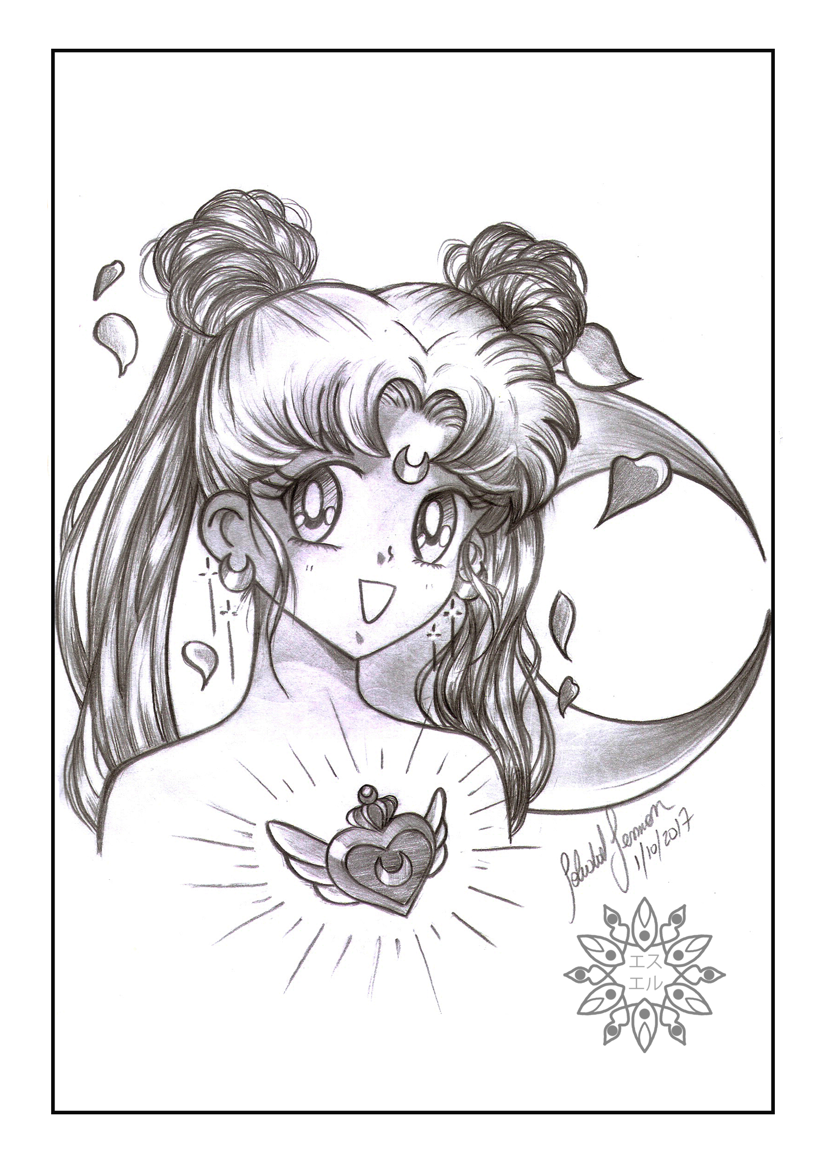 Sailor Moon Sketches Chelss Chapman - sailor moon hair roblox sailor moon hair free