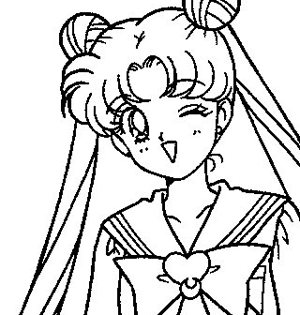 300x315 Draw Sailor Moon How To Draw Sailor Moon Characters Sailor - Sailor Moon Sketch