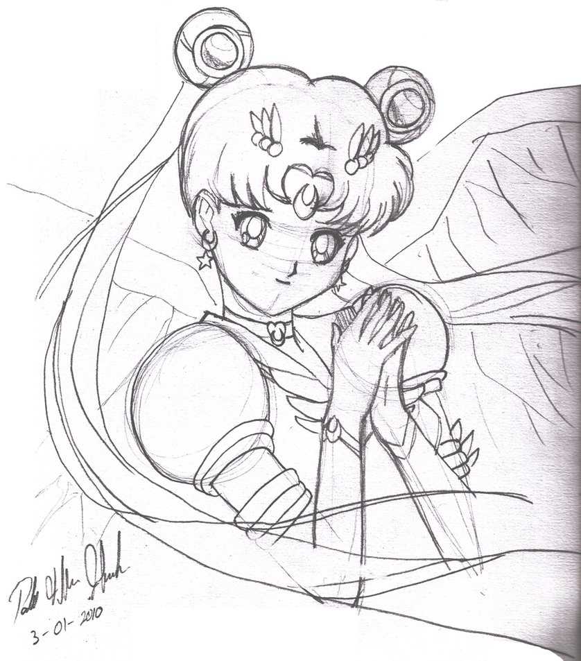 838x953 Eternal Sailor Moon Sketch By 1hikaru - Sailor Moon Sketch