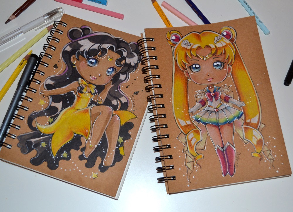 1000x725 Sailor Moon Sketchbooks By Lighane - Sailor Moon Sketch Book