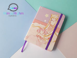300x225 Sailor Moon Travel Notebook Journal Sketchbook Usagi Chibiusa - Sailor Moon Sketch Book