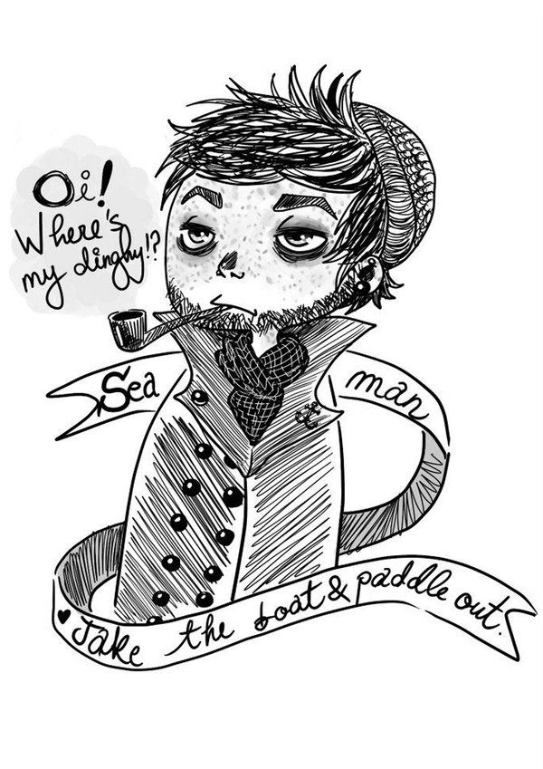 600x849 Sailor Sketch By K9darkice - Sailor Sketch