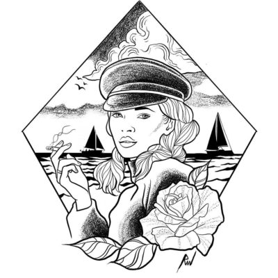 400x400 Sketch Art, Pencil Drawings Tag Sailor Woman Archives - Sailor Sketch