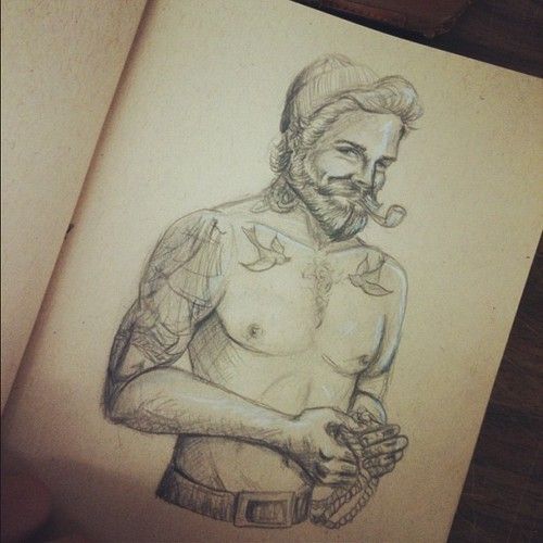 500x500 Lil Something I Worked On Last Night - Sailor Sketch