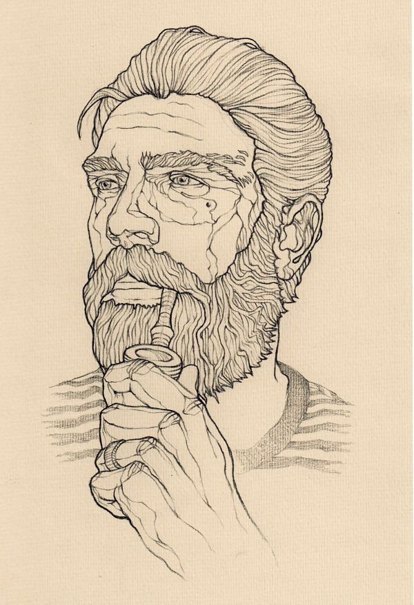 600x878 Sailor By Daria Zaitseva, Via Behance Journal - Sailor Sketch