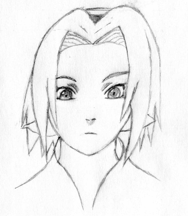 600x689 New Sakura Sketch By Omeganfire - Sakura Sketch