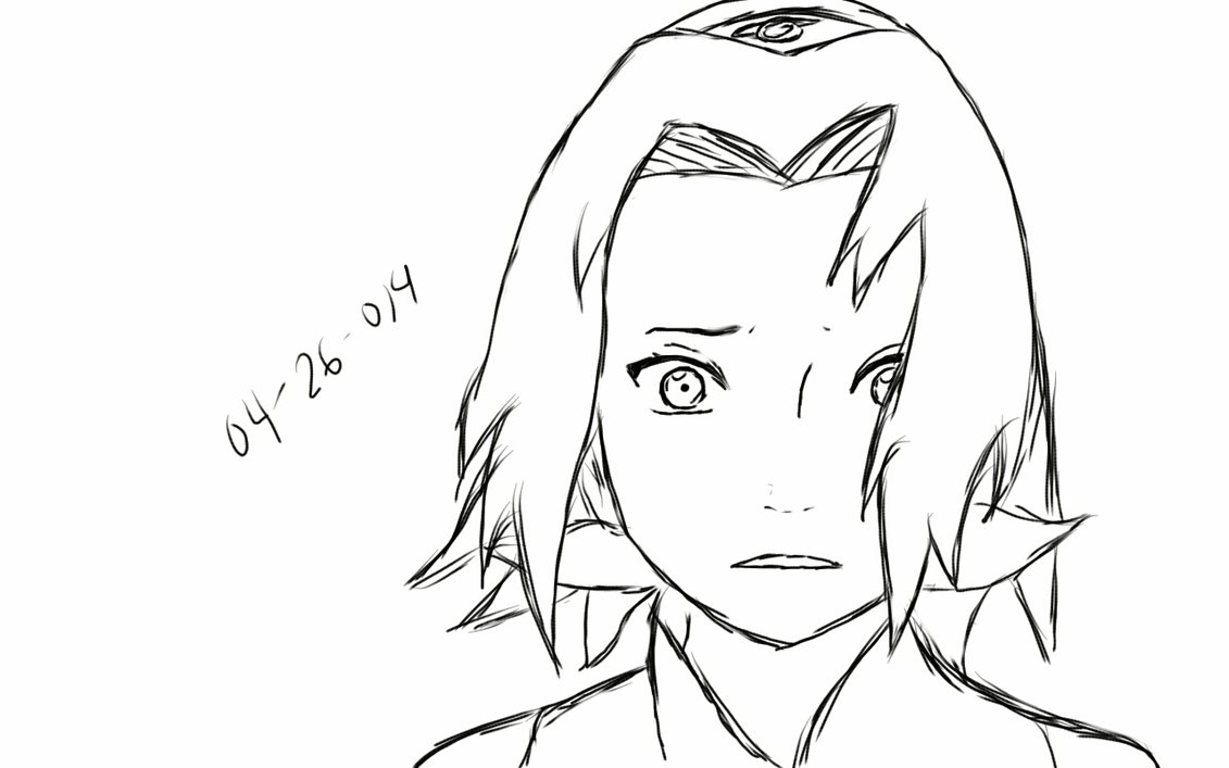 1131x707 Sakura Sketch By Ulquiorra2011 - Sakura Sketch