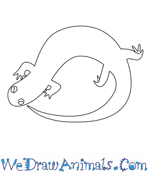 300x350 How To Draw A Salamander - Salamander Sketch