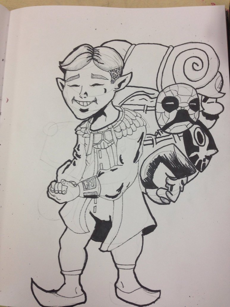 774x1032 Happy Mask Salesman Sketch By Garruspikachu - Salesman Sketch