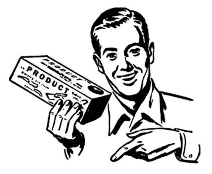 735x605 Salesman And The Human Resource Department - Salesman Sketch