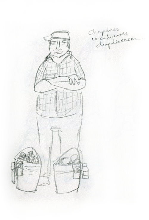 500x737 Sketch Of The Day Grasshopper Salesman Development Cartoons - Salesman Sketch