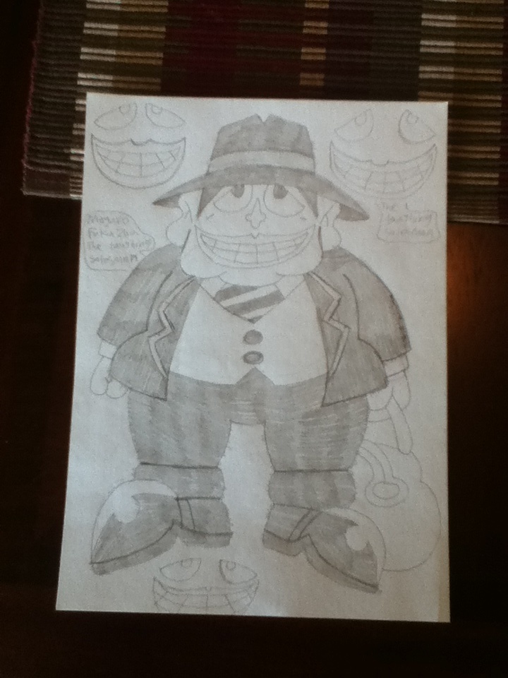 720x960 The Laughing Salesman Sketch (My First Try) By Conlimic000 On - Salesman Sketch