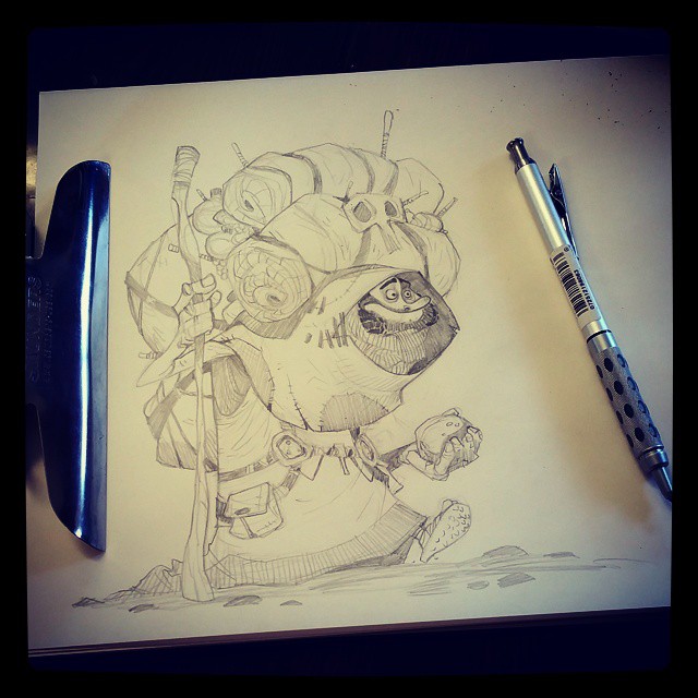 640x640 Travelling Salesman 2dbean Art Character Design Brettbean Fantasy - Salesman Sketch