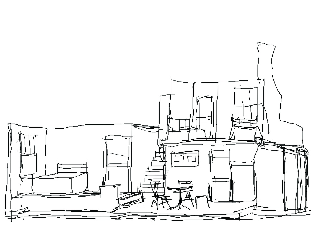 1024x724 Death Of A Salesman Photoshop Sketch For Lighting Design - Salesman Sketch